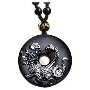 缺水补水黑曜石玄武吊坠北方水神