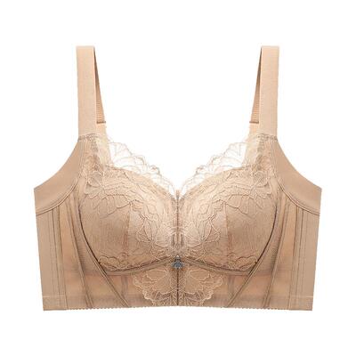 婷美夏季大胸显小全包容蕾丝内衣