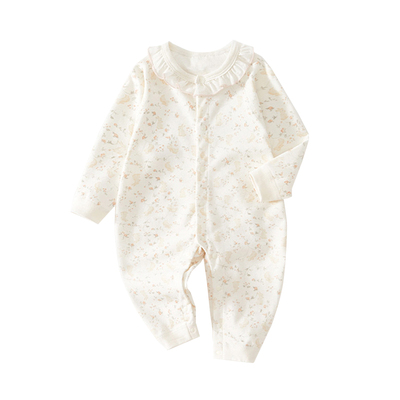婴儿连体衣春秋打底纯棉内搭睡衣