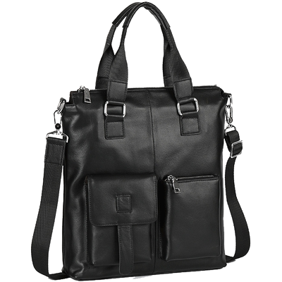 男士手提包竖款方形商务真皮休闲