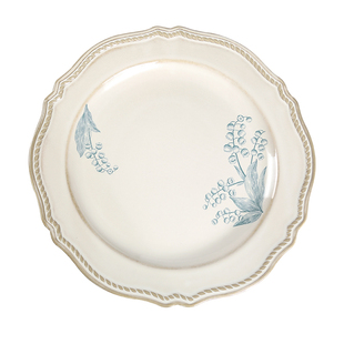 法式复古铃兰陶瓷餐具套装米饭碗鱼盘菜盘沙拉盘子中古甜品盘面碗