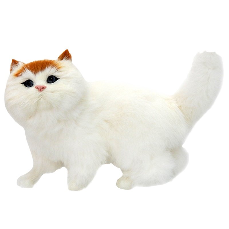 仿真猫咪模型仿真小猫真皮毛绒玩具假猫咪模型仿真动物工艺品摆件