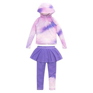 泳衣女儿童宝宝小朋友专业沙滩服海边防晒速干长袖长裤分体中大童