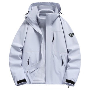 雪中飞户外男士夹克外套女冬季防风防水三合一情侣夹克登山服男装