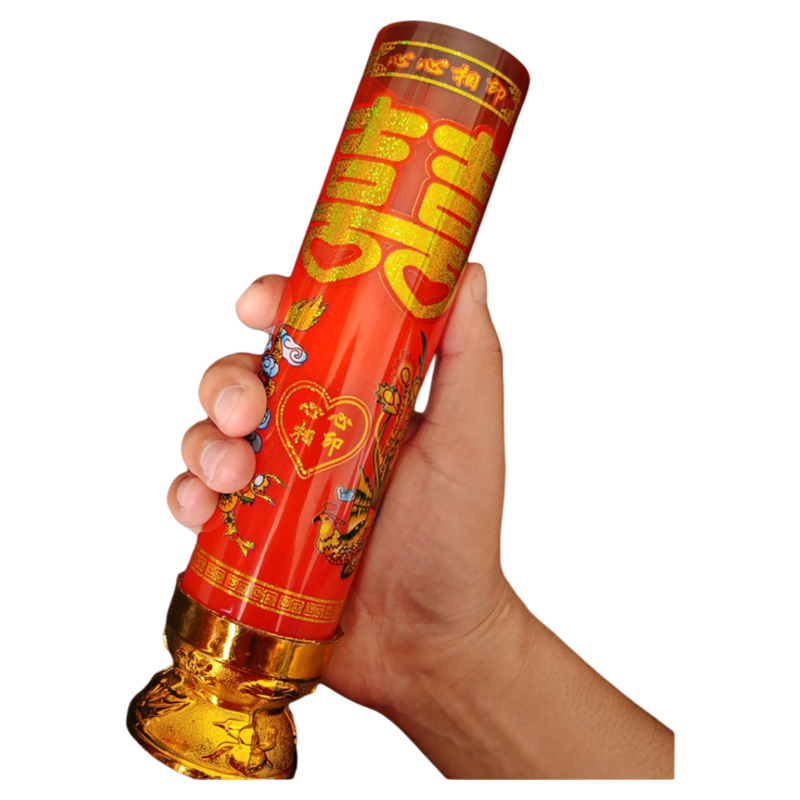 结婚拜堂专用龙凤呈祥蜡烛一对男方喜事拜天地氛围红蜡烛无烟无味