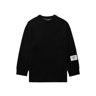 IT almostblack男装宽松圆领针织衫新款帅气酷感羊毛衫毛衣KT03MN