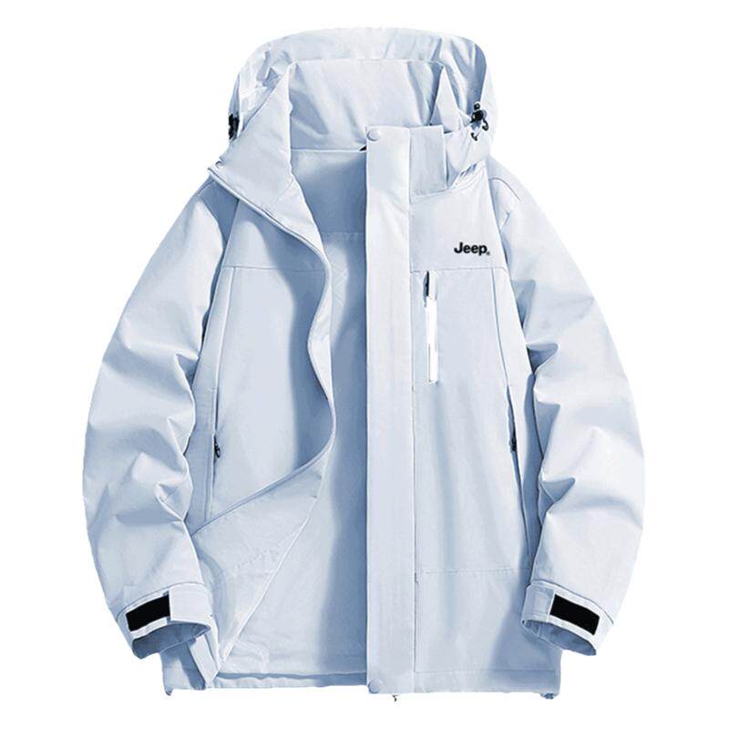 Jeep吉普软壳三合一冲锋外套男女款登山服防风户外夹克旅游上衣秋