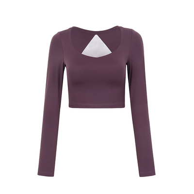 ANNERUN带胸垫裸感运动上衣