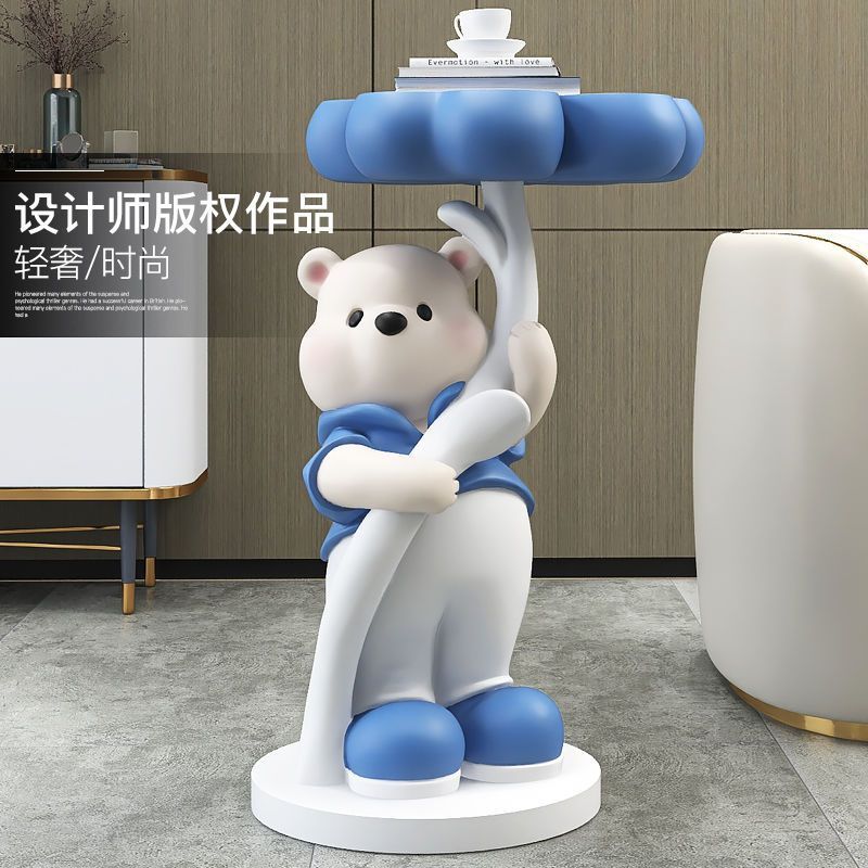 棕榈树四叶草熊大型落地摆件装饰品客厅电视柜沙发旁搬家乔迁礼物