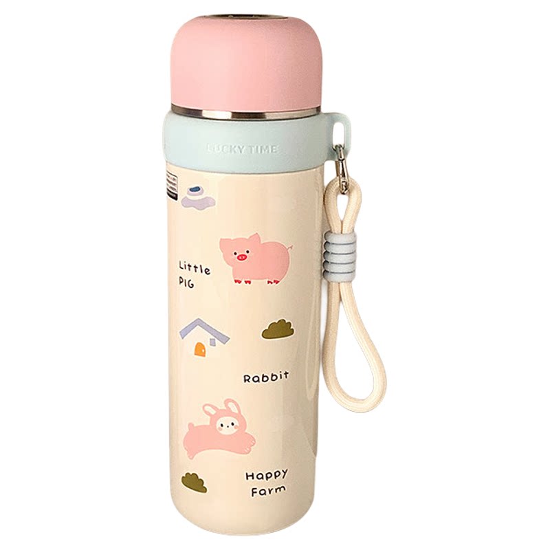 日本小巧便携可爱保温杯女生高颜值学生上学水杯子水壶送生日礼物