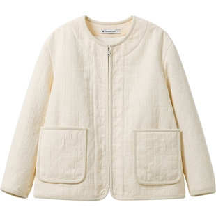 【播奥莱】播轻薄肌理感圆领棉服外套女冬休闲上衣DDR4PD5151