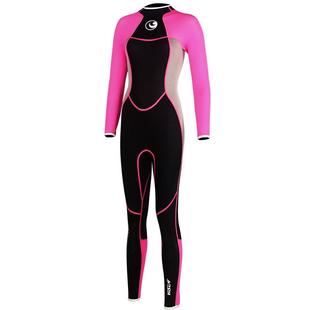 HISEA女潜水服3mm户外保暖防晒游泳衣水母衣连体长袖冲浪加厚湿衣