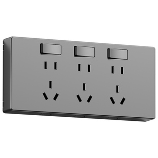 扩展式插座86型墙面固定拓展插座转换器多孔位无线插排原位替换