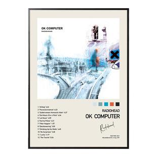 RADIOHEAD装饰画客厅背景墙画英伦摇滚音乐专辑海报电台司令挂画