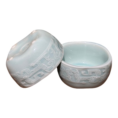 中国非遗「龙鼎方圆杯」