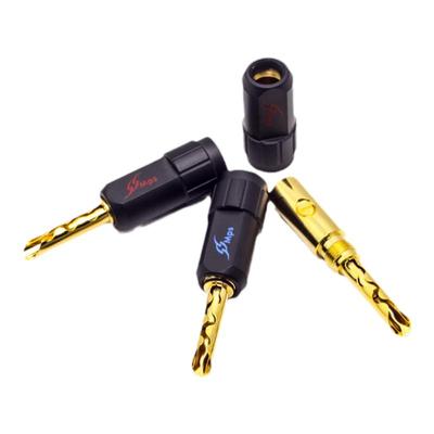 MPS发烧喇叭插头香蕉头Shark鲨鱼系列功放音箱音响线接插头免焊接