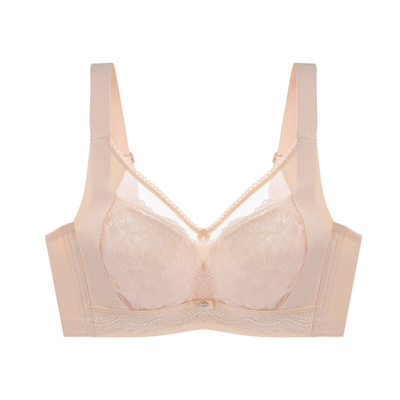 婷美记忆钢圈大胸显小收副乳文胸