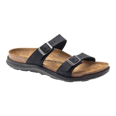 BIRKENSTOCK勃肯涂油皮双扣拖鞋