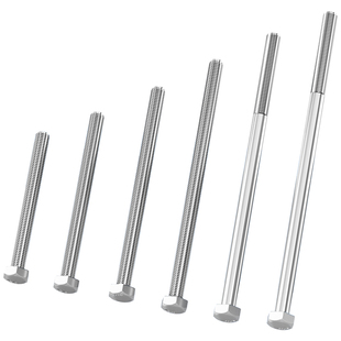 加长螺栓M6-M20不锈钢304外六角穿墙螺丝螺杆对穿丝杆M8M10M12M16