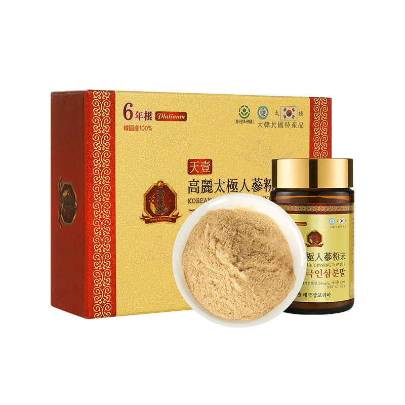 天壹高丽太极人参粉末300克