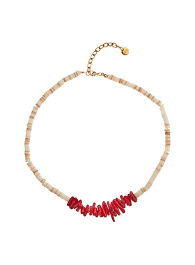 自然论爆竹系列项链红色本命年颈链不规则原创复古小众串珠情侣