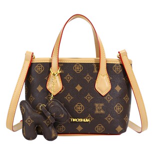 高级感水桶包包女2026新款时尚复古印花手提包女士篮子单肩斜挎包