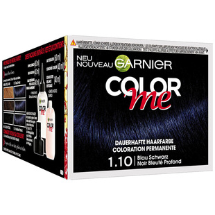 法国卡尼尔蓝黑色遮盖白发植物染发膏剂深酒红紫色冷亚麻棕色特价