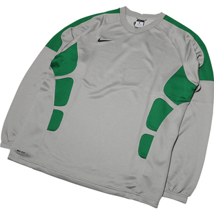 天天正品耐克2010中超北京国安球员版训练服雷达纹卫衣385505-071