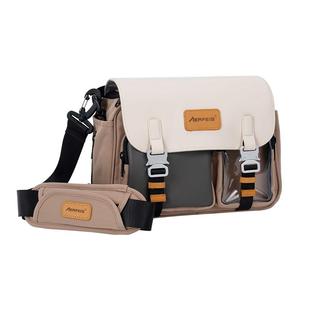 阿尔飞斯复古单肩相机包便携手提防水微单斜挎包适用富士尼康佳能索尼收纳包三脚架单反摄影包女大容量保护包