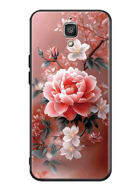 luckrider适用于小米4手机壳mi4lte-cmcc新款防摔xiaomi高级感唯美意境mi4lte-cmcc花海春季小米4保护套软xia