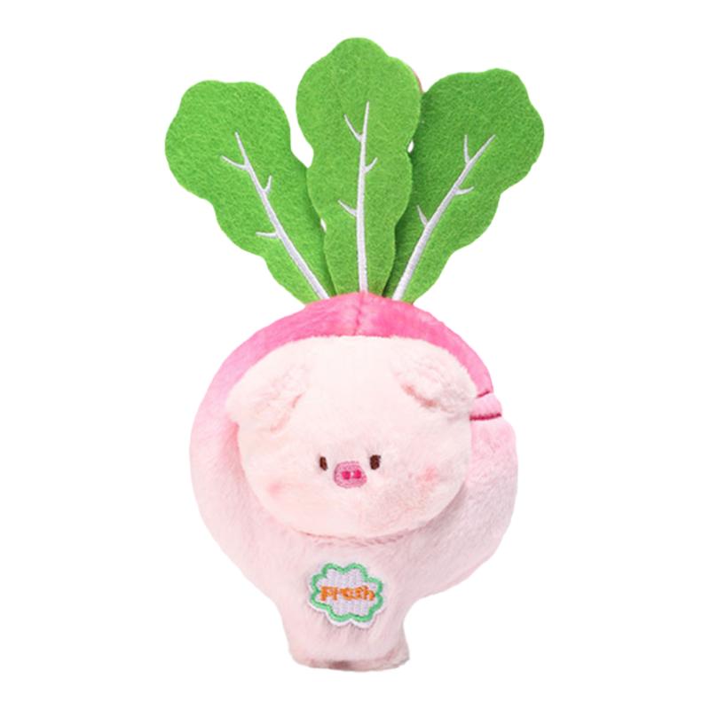 YUYI原创设计变装蔬菜动物书包挂饰少女毛绒车钥匙扣可爱包包挂件