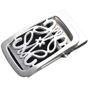 不锈钢皮带头滚轴腰带无牙自动扣头滑杆3.5无孔帆布裤带头滚珠