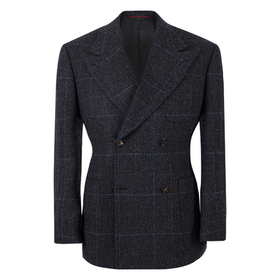 CULTUM全羊毛戗驳领重磅粗纺西服