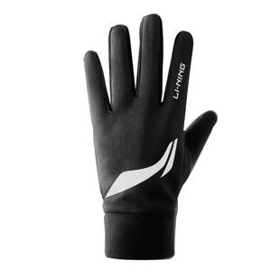 李宁手套男冬季骑行防寒保暖骑摩托自行车跑步运动男士抓绒女防风