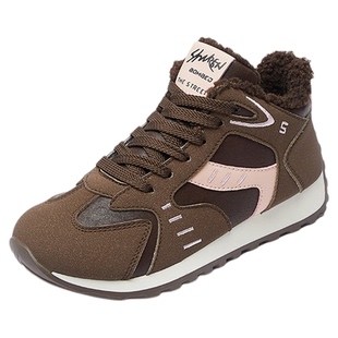 厚底老爹鞋女款2025秋冬新款爆款保暖加绒加厚运动二棉鞋休闲女鞋