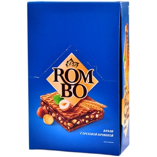 俄罗斯进口KDV巧克力榛仁夹心威化饼干小零食品年货400克包邮