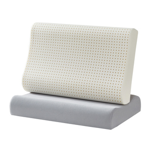 特拉雷乳胶枕波浪枕天然乳胶护颈枕睡枕成人曲线枕头仰卧侧睡通用