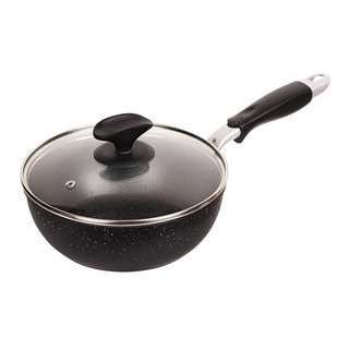 麦饭石小炒锅家用轻便单人两人用不粘锅迷你小号一人食宝宝炒菜锅