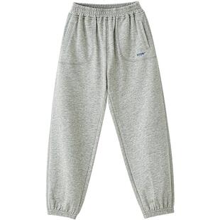 soyo舍予良仓童装儿童裤子女童运动裤秋冬加绒裤宝宝长裤男童卫裤