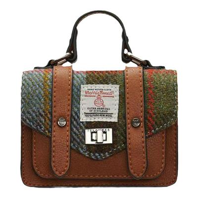 英国苏格兰Islander正品剑桥包Harris Tweed®传统格子mini邮差包