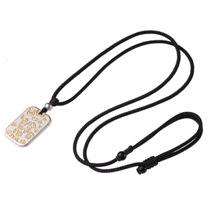 大善堂S999纯银无事牌吉言生肖马吊坠新中式项链无事牌情侣款礼物