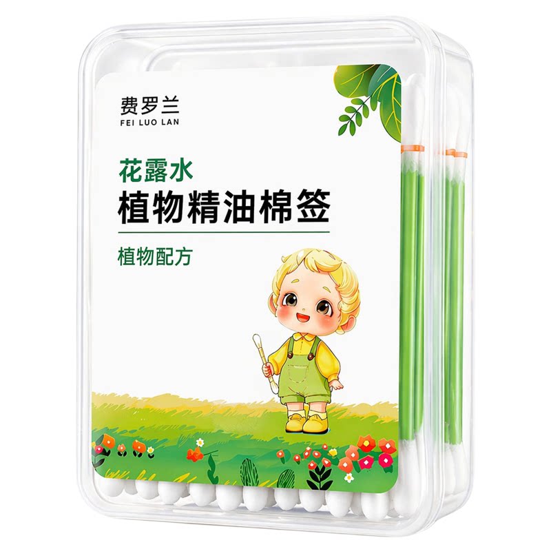 一次性花露水棉签精油棉棒套装改