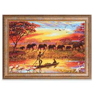 油画框定制纯棉油画布框装裱画板大尺寸填充颜料丙烯画布数字手绘外框空白画白色定做内框工具材料带框挂墙