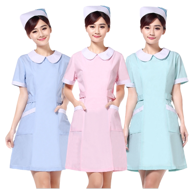 梅如雪护士服女款短袖美容服大褂