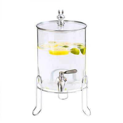 冷水壶玻璃耐高温家用凉水壶加厚大容量带龙头冰箱专用夏天饮料桶