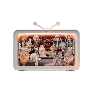 乐一百适用于泡泡玛特SKULLPANDA餐桌系列手办盲盒防尘展示盒