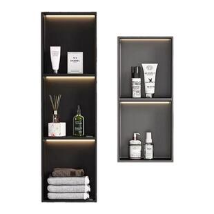 不锈钢壁龛柜卫生间嵌入式浴室壁龛隔板定制成品厕所置物架淋浴房