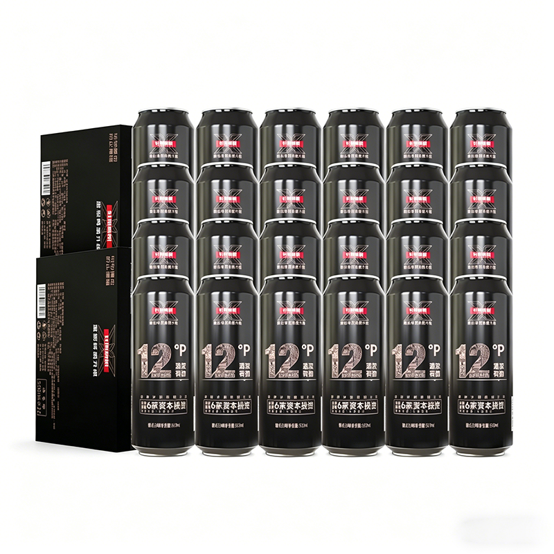 轩博精酿啤酒原浆白啤500ml*24罐