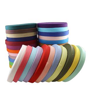 2CM彩色棉人字带织带包边带幼儿园DIY手工衣服辅料服装带子黑白