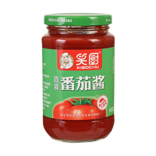 笑厨新疆番茄酱400g瓶装无添加蔗糖0脂家用西红柿直灌纯蕃茄罐头
